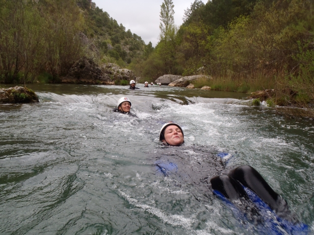  Floating in the river 